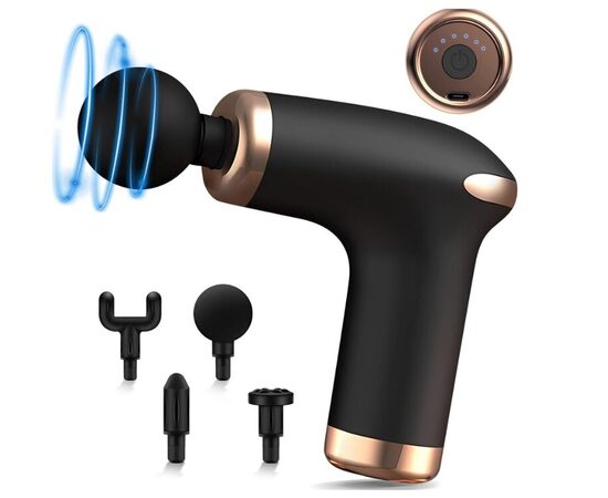 Smūginis masažuoklis smūginis masažuoklis su 6 vnt. antgaliais